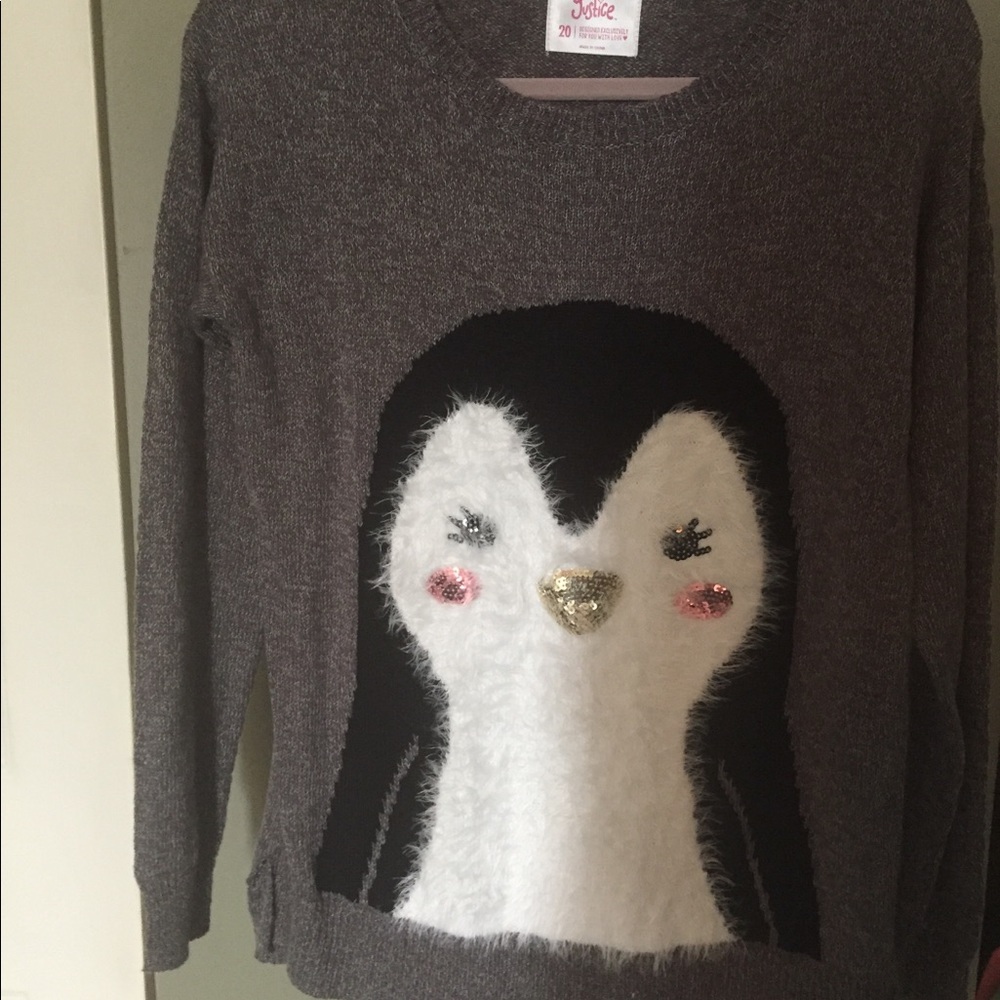 💕NWT🐧PenguinSweater - Justice